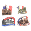 Factory Directly Custom Design Zinc Alloy Metal France Paris Tourist Ref Magnet Souvenir Customized