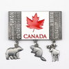 Customised Made Canada City Tourist Souvenir Custom 3d Metal Refrigerator Magnetic Fridge Magnets