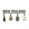 Factory Customised Design Zinc Alloy New Zealand Souvenirs Metal Fridge Magnet Pendant