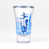 Manufacture Custom Color Logo Unique Tourist Souvenir Electroplating Glass Shot Glasses