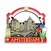 Personalized Netherlands Holland Amsterdam Windmill Tulip City Souvenirs Logo Metal Custom 3D Fridge Magnets