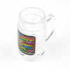 Wholesale Customised Logo Clear Drinking Cup Souvenir Wine Mini Glass Shot Glasses Beer Mug with Handle