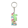 Customized Made Sea Beach Island Curacao Souvenirs Enamel Metal Keychain Key Charms
