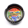 Personalized Custom Logo Pocket Mini Round Souvenir Ash Tray Ceramic Cigar Ashtray