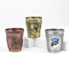 Custom Design Antique Style Die Casting Unique Tequila Vodka Tourist Souvenir Metal Shot Glass