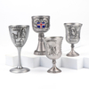 Customized Design Zinc Alloy Country City Souvenir Metal Shot Glass with Stem