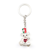 Customized Logo Colorful Mini Cute Bear Keychain Souvenir Metal Key Chain