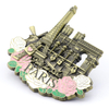 Factory Directly Custom Design Zinc Alloy Metal France Paris Tourist Ref Magnet Souvenir Customized