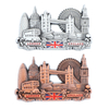 Custom Design Zinc Alloy London Tourist Souvenir 3D Metal Fridge Magnet
