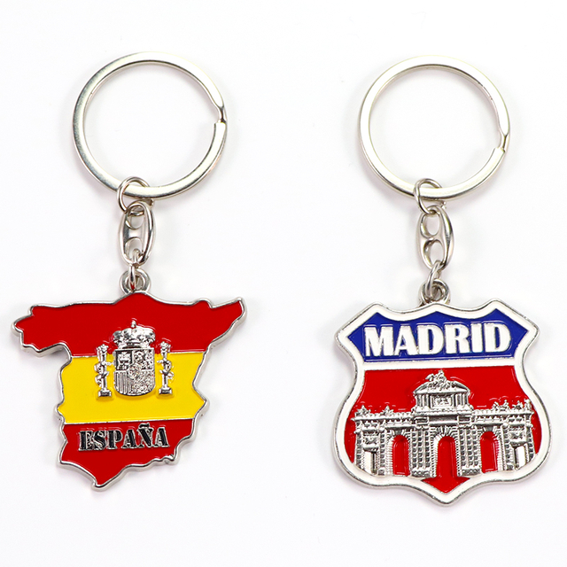 Customized Design Zinc Alloy Countries Swiss Switzerland Souvenir Gifts 3D Metal Keychain
