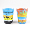 Factory Direct Custom Printing Logo Decal Miami Beach Tourist Gift Island Vodka Souvenir Shot Glasses