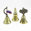 Factory Custom Logo Russia Souvenirs Zinc Alloy Metal 3d Hand Souvenir Dinner Bell