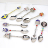 Custom Engraved Small Metal Gold Silver Mini Countries Tourist Souvenir Spoon