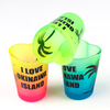 Custom Printing Logo Decal Island Tourist Souvenir Gift 2oz Small Glass Heart Shot Glasses