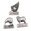 Factory Customised Design Zinc Alloy New Zealand Souvenirs Metal Fridge Magnet Pendant