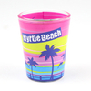 Factory Direct Custom Printing Logo Decal Miami Beach Tourist Gift Island Vodka Souvenir Shot Glasses