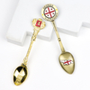 Custom Engraved Small Metal Gold Silver Mini Countries Tourist Souvenir Spoon