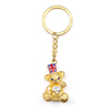 Customized Logo Colorful Mini Cute Bear Keychain Souvenir Metal Key Chain