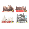 Factory Custom Design Zinc Alloy Germany City Frankfurt Souvenir Metal Refrigerator Fridge Magnet