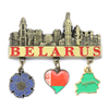 Custom Design Zinc Alloy Belarus Minsk Souvenir Refrigerator Magnets Metal Fridge Magnet