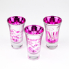 Manufacture Custom Color Logo Unique Tourist Souvenir Electroplating Glass Shot Glasses