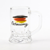 Wholesale Customized Printed Logo Sublimation Whiskey Beer Souvenir Glass Mug Shot Glass with Handle
