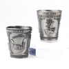 Wholesale Personalized Custom Design Logo Engraved Unique Metal Shot Glasses Souvenir