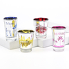 Manufacture Custom Color Logo Unique Tourist Souvenir Electroplating Glass Shot Glasses