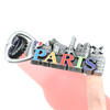 Factory Directly Custom Design Zinc Alloy Metal France Paris Tourist Ref Magnet Souvenir Customized