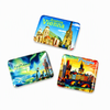Customized Iceland Tourist Souvenir Gift Strong Magnetic Crystal Glass Refrigerator Magnets for Fridge