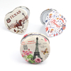 Custom Printing Logo Tourism Souvenir Round Heart Shape Mini Cosmetic Pocket Mirror