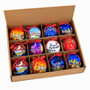 Personalized Custom Logo Souvenir Christmas Tree Ball Bauble Hanging Ornament for Xmas Decoration