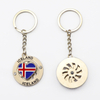 Manufacturer Custom Design Zinc Alloy Iceland Tourist Souvenir Gifts Metal Key Chain Viking Keychain