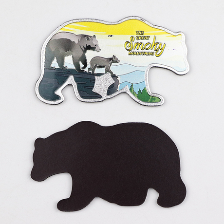 Wholesale Custom Shape Animal Tourist Souvenir Gift Aluminum Foil Fridge Magnet