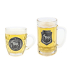 Custom Engraved Logo Glass Cup Travel Souvenir Gifts Glass Stein Beer Mug with Handle