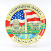 Custom Printed Decorative Ceramic Plate Washington DC Tourist Souvenir Plate