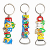 Custom Keychain Oman Florida Beach Island Tourist Souvenir Letter Metal Bottle Opener Keyring