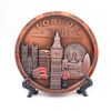OEM/ODM Custom Zinc Alloy Metal 3D Decorative London Tourist Souvenir Plate