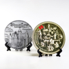 Custom Souvenir Plate Antique Zinc Alloy Country Tourist Souvenir Decorative 3D Metal Plate