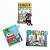 Personalized Custom Logo Brazil Chicago Riga Souvenir Tourist Aluminium Foil Ref Fridge Magnet