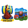 Custom Design Decoration Sweden Tourist Souvenir 3D Poly Resin Ref Fridge Magnet