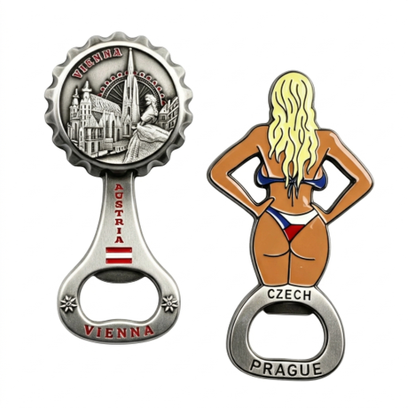 Factory Customized Design Tourist Souvenir Metal Fridge Magnet Bottle Opener Magnet