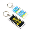 Manufacture Custom Logo Printing Various Shape Souvenir Gift Clear Transparent Acrylic Plastic Keychain