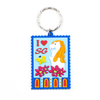 Wholesale Customized Singapore Tourist Souvenir Silicone PVC Keychain 3D Soft Rubber Key Chain