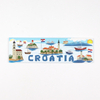 Custom Logo Printed Croatia Souvenirs Metal Tin Plate Photo Fridge Magnet Sticker