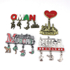 Customized Free Design Middle East Oman Qatar Dubai Travel Souvenir Metal Fridge Magnet