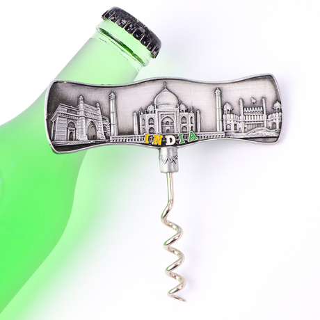 Customized Logo Unique Corkscrew Vintage Souvenir Champagne Wine Beer Bottle Opener