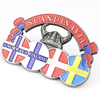 Customized Design Country Viking Norway Souvenir 3D Metal Ref Fridge Magnet