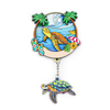 Personalized Custom Logo Beach Sea Souvenir Magnet MDF Wood Fridge Magnet with Pendant