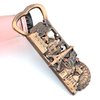 Custom Design Paris Souvenir 3d Metal Beer Bottle Opener with Fridge Magnet
